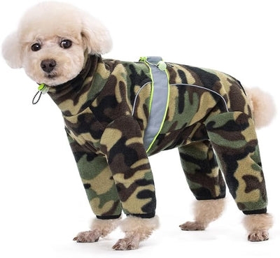 Small Dog Coats - Polar Fleece Dog Pajamas Bodysuit & Winter Jacket Sweater Vest for Small Dogs
