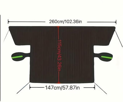 Car Windshield Snow Cover for Chrysler 200 200C 200S 2011–2017, Winter Frost Guard Automotive Windshield Cover, Magnetic Fixations Vehicle Windshield Cover,Small