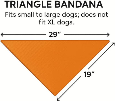 W Brings Bandana for Dogs | This Stunning Gorgeous Design Dog Bandana Scarf is Perfect Styling Accessory for Dogs Large, Medium & Small. One Size Fits All. (Medium - Large, Love)