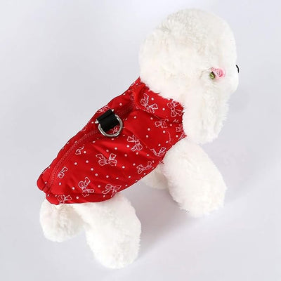 Winter Waterproof Windproof Dog Jacket - Warm Vest Coat for Small & Medium Dogs - Not Suitable for Big Dogs - Butterflies Large