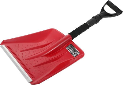 VANZACK Portable Retractable Snow Shovel for Vehicle Compact Plastic Snow Tool Aluminum Handle for Car Trunk Emergency Use