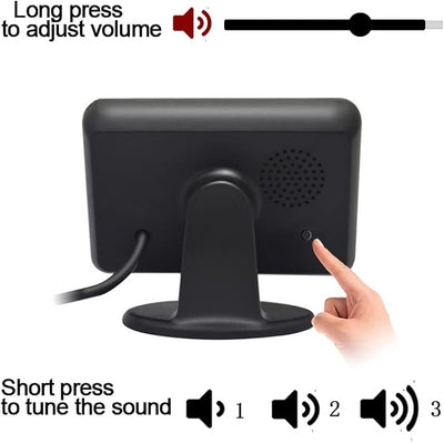 Car Auto Vehicle Reverse Backup Radar System with 4 Parking Sensors Rear Distance Detection kit Parktronic Assistant Beep Voice Warning LCD Monitor