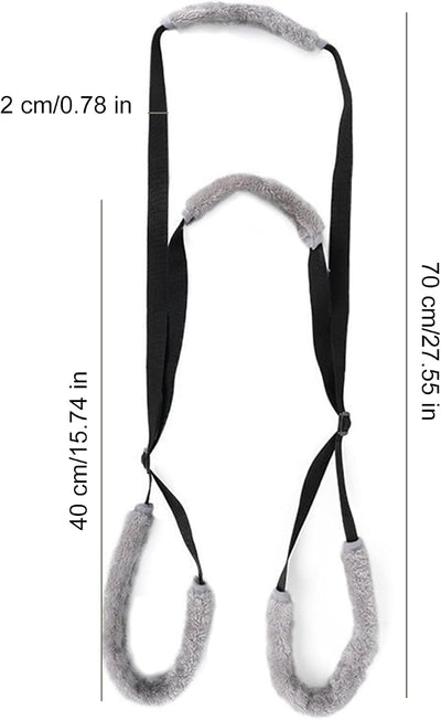 NIIIYTYB Sling for Dogs Back Legs Rear Support Harness for Paralyzed or Handicapped Pets Assistance Lift Slings for Hind Leg Mobility Small Dog Handicap Supplies for Joint Injuries and Stability Black