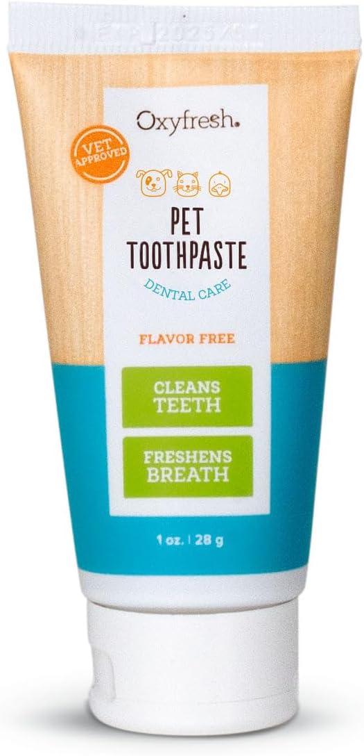 Cat & Dog Toothpaste, Teeth Cleaning Gel for Plaque, Tartar & Bad Breath, Vet-Approved Pet Dental Care, 1 oz