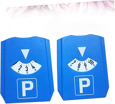 Milisten 2pcs Snow Shovel Timer Parking Sign for Car Ice Scraper Return Display Compact Design for Removal and Parking Management
