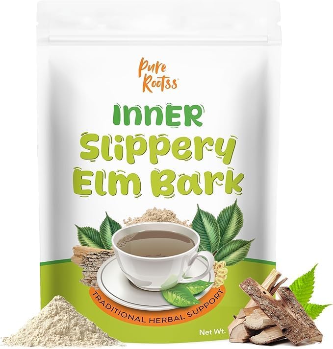 Slippery Elm Bark Powder 1lb for Intimate Moisture, Soothing Throat & Coughing, Digestive & Gut Health, Superior Inner Bark Source, Non-GMO, Pet Friendly Natural Herb