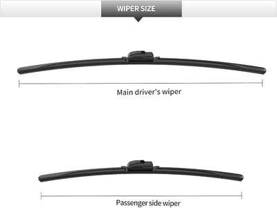 Front Windshield Wiper Blades for Toyota bZ4X 2023-2025 for Car Window | Quiet and Streak-Free 26" 16" Wipers Assembly All-Season OEM Automotive Replacement Accessories