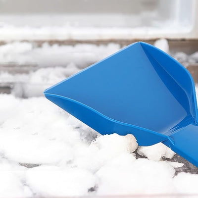 2pcs Plastic Ice Scraper and Snow Shovel Set for Kitchen and Freezer Compact Ice Scoop with Sturdy Pp Material for Efficient Snow Removal and Cleaning at Home