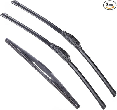 3 pcs Windshield Wiper Blade Replacement for Honda CR-V 2007-2011 Acura RDX 2007-2018 26"+16" Front Windscreen Wiper for U/J hook 14" Rear Wiper Blade