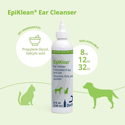 EpiKlean Ear Cleanser for Dogs and Cats, 8 oz