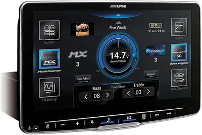 Alpine Halo9 ILX-F509 9" Digital Multimedia Receiver (Does Not Play Discs) with Back-Up Bullet Camera and SiriusXM Tuner