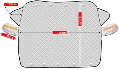 Car Snow Cover Windshield for Hevrolet Trailblazer, Snow Cover for Car Front Windshield Thickened Winter Magnetic Windshield Frost Cover Anti Frost Ice Snow,A 145 * 113