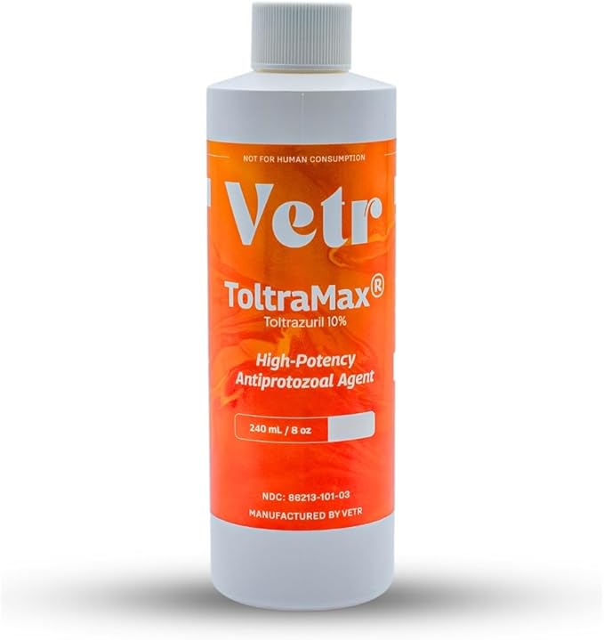 Toltrazuril 10.0% for Horses, Dogs, Cats, 240mL/8.1 Ounce, for Non-Food Chain Animals