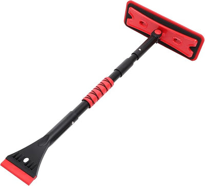 ORFOFE Extendable Car Snow Shovel Brush Eva Sponge Ice Scraper for Windshield Compact Snow Removal Tool