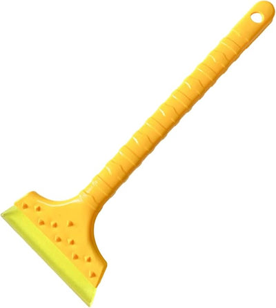 Super Lightweight Ice Scraper & Snow Shovel - with De-Icing Grooves & Rubber Edges for Thick Ice on Car Windshield, Durable Compact Winter Tool A