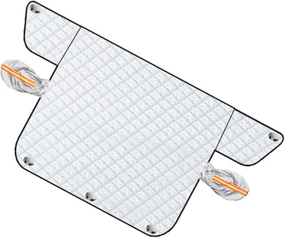 GANAZONO Car Windshield Snow Cover Frost with Pe Aluminum Film and Magnets, Strong Wind Protection, Protects Car from Snow Rain, Ice, and Yellow Sand, for Winter Use