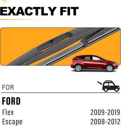 AUTOBOO 12 Inch Rear Wiper Blade Replacement for Ford Flex 2019-2009 Escape 2012-2008 -BACK Windshield Wiper Blade -Original Factory Quality (Pack of 1)