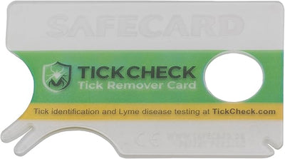TickCheck Tick Remover Card - Wallet Sized Tick Removal Tool with Free Tick ID Card & Testing Information - for People, Dogs, Cats (50 Cards)