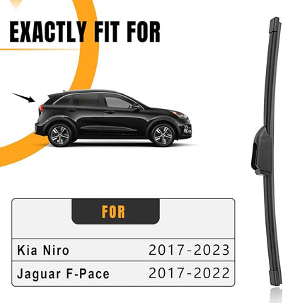 AUTOBOO 12 Inch Rear Wiper Blade for Replacement Kia Niro 2022 2021 2020 2019 2018 2017 Jaguar F-Pace 2024-2017-BACK Windshield Wiper Blade -Original Factory Quality (Pack of 1)
