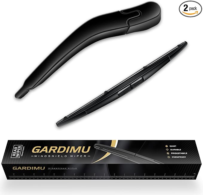 Rear Windshield Wiper Blade and Arm for Buick Enclave 2008-2017 | OEM Replacement Back Wipers Arm Blade Quiet and Streak-Free Assembly All-season Automotive Parts Accessories