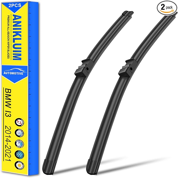 ANIKLUIM® Wiper Blades Replacement for BMW I3 2014-2021 Front Windshield Wipers,28 Inch+21 Inch Wipers Set,Durable and Quiet (Pack of 2)
