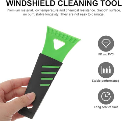 Mini Plastic Ice Scraper Shovel for Freezer and Car 6.9 Inch Lightweight Defrosting Tool for Snow Frost and Ice Removal Portable Plastic Scraper with Random Color
