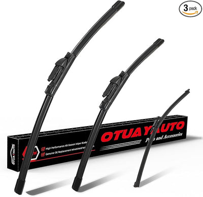 OTUAYAUTO Windshield Wiper Blades - Replacement for Porsche Macan 2015-2023, Front and Rear Wipers Set, Top Lock - 24"+20"+15" (Pack of 3)