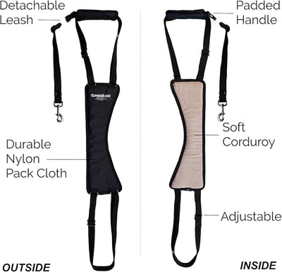 GINGERLEAD Dog Sling Hip Support Harness, SM Male fits Small to Medium Size Pets or Larger Barrel Chested Dogs Like Boxers or Bullies. Male Dachshunds use X-Small Size. Made in U.S.A.