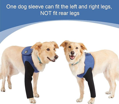 Coodeo Dog Recovery Suit, Cone Collar Alternative, Abrasion Resistant Dog Recovery Sleeve, Washable 2.5mm Thick and Waterproof, Pet Wounds Prevent Licking, Bite, Keep Dry（Blue，M