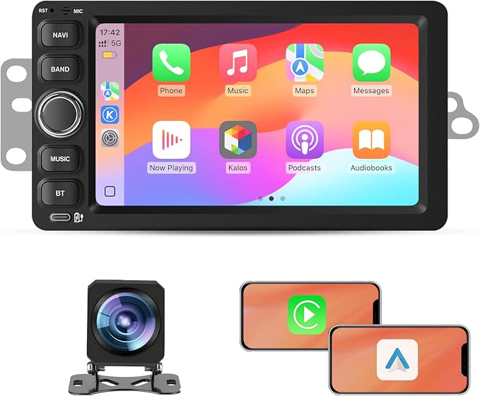 Car Radio Stereo for Chevy Silverado GMC Sierra Yukon Tahoe Impala Hummer 2003 2004 2005 2006,with Android 15 CarPlay Android Auto 5GHz WiFi FM/AM Bluetooth GPS SWC Backup Camera【4Core 64GB 】
