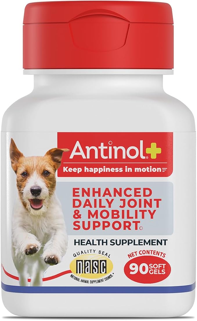 Mobility, Hip, and Joint Supplement for Dogs, Green-Lipped Mussels and Krill Oil - Dog Joint Supplement, Better and Faster Than Glucosamine and Chondroitin, 90 Soft Gels
