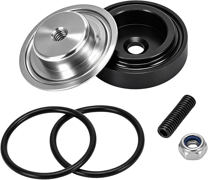 Car Wiper Plug, Waterproof Auto Rear Windshield Wiper Delete Cover Kit with O-Ring, Aluminum Alloy Block-Off Grommet Cap Replacement for Cars SUVs Trucks, Car Accessories (Silver)