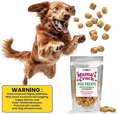 iHeartDogs Mama's Dog Treats - Healthy Treats with Chicken & Cranberry - Helps Feed Hungry Shelter Dogs in Need, 6oz