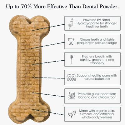 Arterra Pet Science Dental Chews for Dogs with Nano-Nydroxyapatite, 14Count