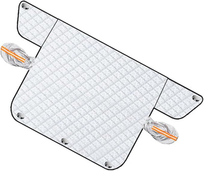 SHINEOFI Car Snow Shield Windshield Frost Protector Cover Magnetic Snow Cover for Car Front Windshield Universal 225x120cm Winter Sunshade Heat Insulation