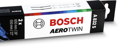 BOSCH 3397014832 AeroTwin Wiper Blade Combo Pack - Set of 2 (26" & 22") | Driver and Passenger Side Original Equipment Replacement Blades