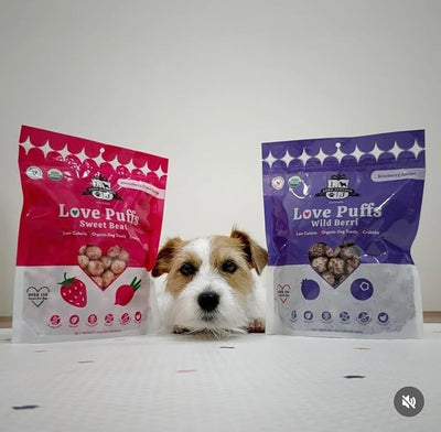 Lord Jameson Wild Berri and Sweet Beat Bundle – Low Calorie Dog Training Treats, Organic Crunchy Dog Treats, Gluten Free & Plant-Based, USDA Certified, Made in USA