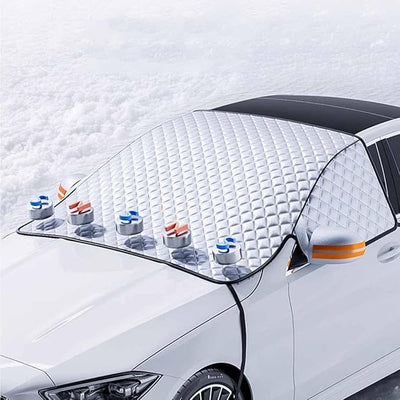 Car Windshield Cover for Kia K4 2025, Winter Magnetic Windshield Frost Cover with Side Window and Rearview Mirror Protector