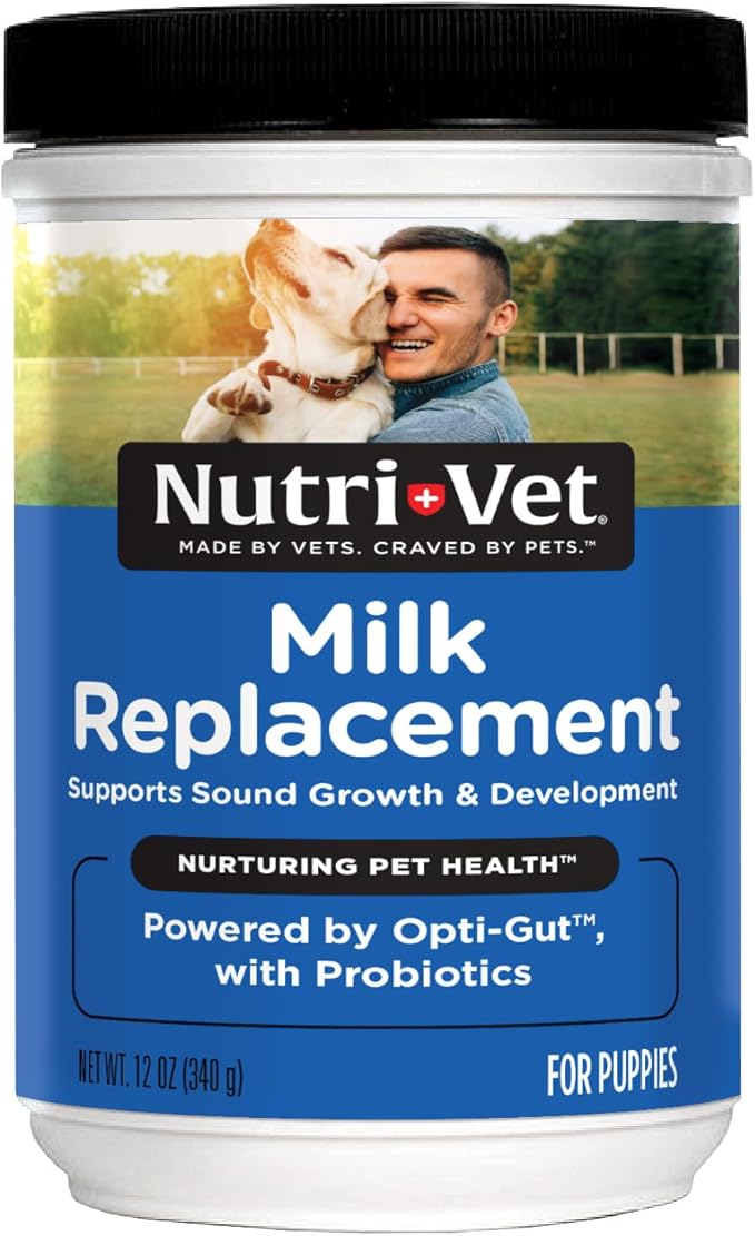 Milk Replacer For Puppies, Powdered Milk, Newborn Puppy Feeding, Dog Essentials, Dog Care, Veterinarian Recommended Dog Essentials, Whelping Supplies, Food Replacer, 12oz