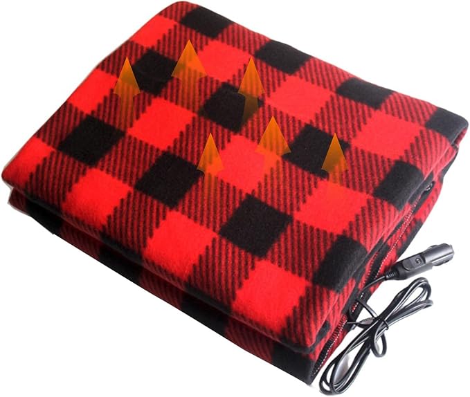 Heated Shawl Wraps for Women Rechargeable Portable Heated Blanket Soft Cordless USB Electric Heated Blanket Zipper