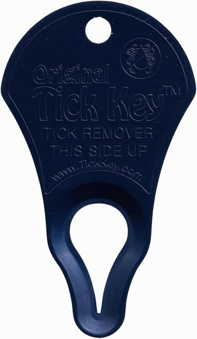 The Original Tick Key - Tick Detaching Device - Portable, Safe and Highly Effective Tick Detaching Tool (Navy)
