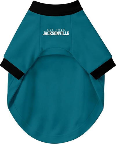Jacksonville Dog Clothes Jersey Style Personalized Pet T Shirt with Custom Name Number for Small Medium Large Dogs