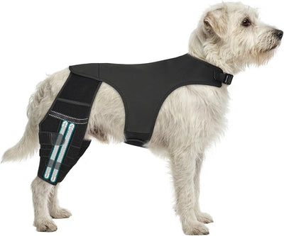 Adjustable Dog Knee Brace for ACL Tear and Arthritis Recovery - Dual Hind Leg Support with Harness Connection - Orthopedic Leg Brace for Joint Stability and Pain Relief in Dog (X-Small)