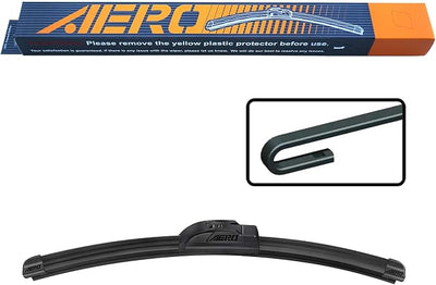 AERO 14" J-Hook Rear Windshield Wiper Blade, All-Season OEM Repplacaemnt, Easy DIY Installation