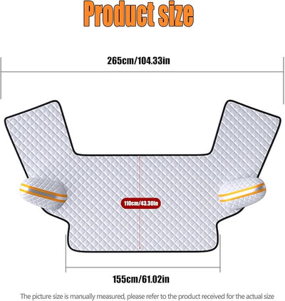 Windshield Snow Cover for Toyota Tundra Hybrid 2025 2026, All Weather Vehicle Cover, Car Anti-Snow Cover Winter Magnetic Windshield Frost Cover, Accessories,M 155cm*110cm(61.02in*43.31in)