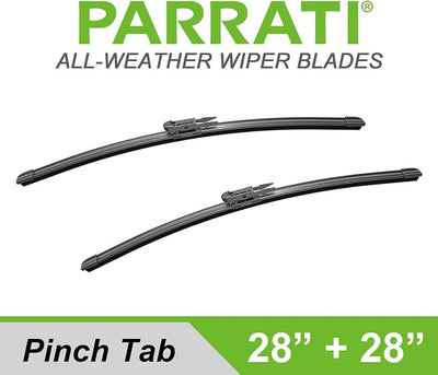 PARRATI® 28 Inch & 28 inch of High Performance Premium All-Season Automotive Replacement Front Windshield Wiper Blades for 2015-2018 Ford Edge Escape Focus, Easy DIY Install (Set of 2)