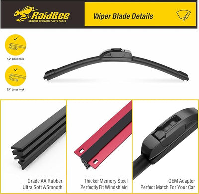 Rear Wiper Blade, 13 inch Rear Windshield Wiper Blades Replacement for Honda CRV 2012-2016 Back Windshield Wiper(313)