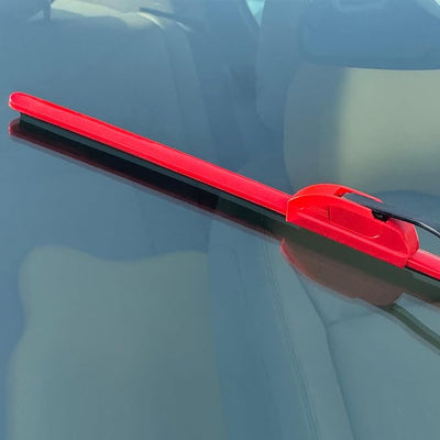 OEM QUALITY 26" + 18" PARRATI Premium All-Season Bright Red Windshield Wiper Blades (Set of 2)
