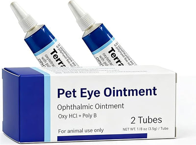 Pet Eye Cream for Dogs, Cats, Cattle, Horses, Sheep, Birds, 3.5g/0.125oz - 2 Tubes