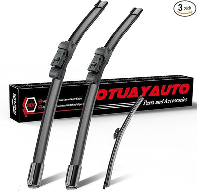 OTUAYAUTO Premium Windshield Wiper Blades Replacement for BMW X3 2018-2022, BMW X4 2019-2022 All-Extreme Weather Performance Quiet No Trace, Front and Rear Wipers Top Lock 26"+20"+12" (Pack of 3)